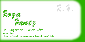 roza hantz business card