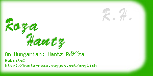 roza hantz business card